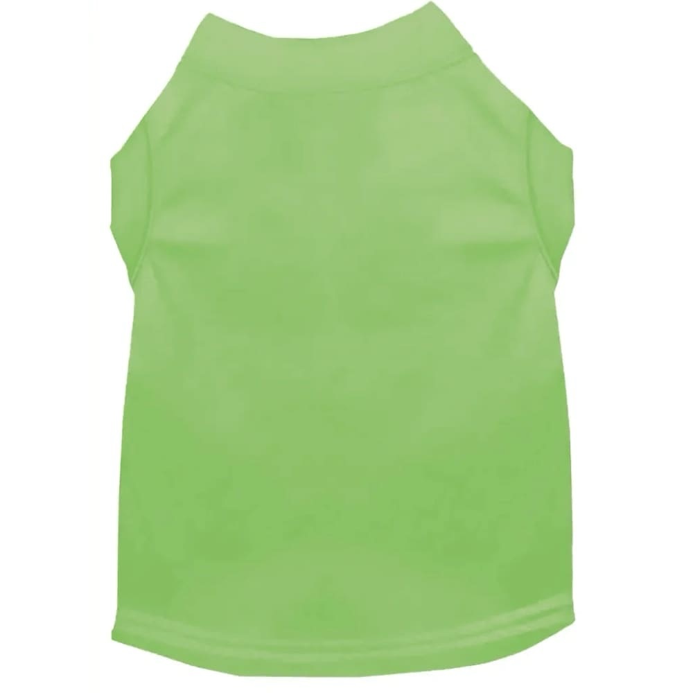 Blank Pet Shirts 10-Pk, Lime Green XS (Fits 0-3 lbs)